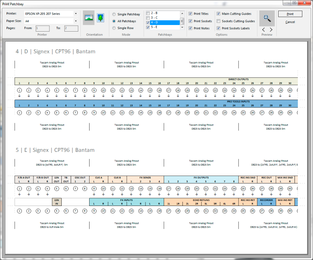 patch panel excel template